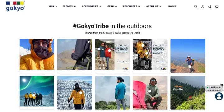 #GokyoTribe outdoor gallery of customer photos live on gokyo.in