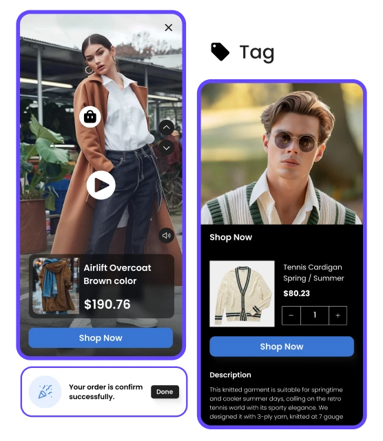 Turn UGC into shoppable experiences.